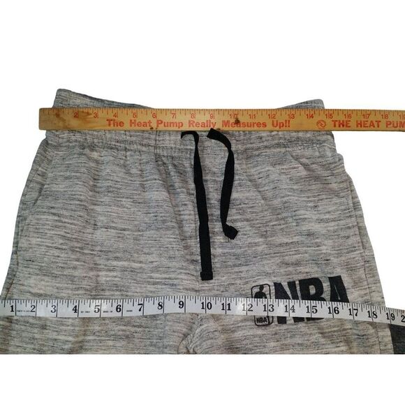 NBA Brand Sweatpants Men Sz‎ M Straight Leg Gray Basketball Athleisure - Picture 3 of 7